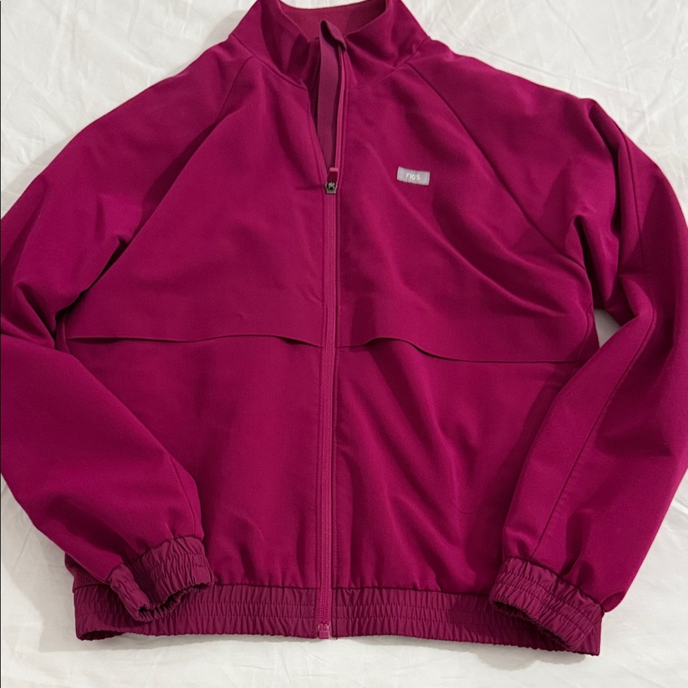 Figs Berry Full-Zip Jacket